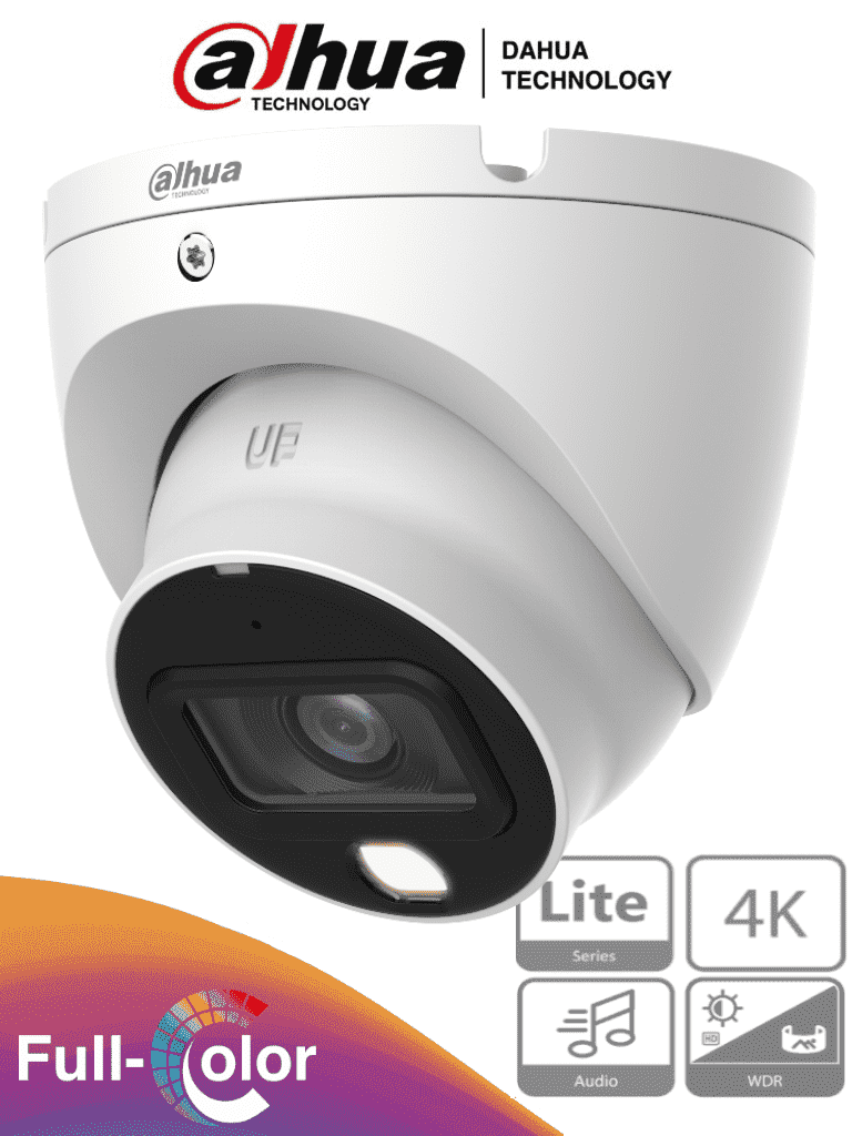 DAHUA HAC-HDW1809TLM-A-LED -Camara Domo Eyeball 4k Full Color/ 8 MP/Lente de 2.8mm/106 Grados de Apertura/ Microfono Integrado/ 20 Metros de Iluminación/ Imagen a Todo Color 24/7/ Super Adapt/ WDR de 120 dB/ Soporta CVI/CVBS/AHD/TVI / DAHUA HAC-HDW1809TLM-A-LED -Camara Domo Eyeball 4k Full Color/ 8 MP/Lente de 2.8mm/106 Grados de Apertura/ Microfono Integrado/ 20 Metros de Iluminación/ Imagen a Todo Color 24/7/ Super Adapt/ WDR de 120 dB/ Soporta CVI/CVBS/AHD/TVI /